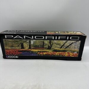 The Canadian Group Panorific Jigsaw Puzzles 1000 Piece Floral Vista 34"X12" 2011